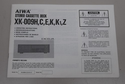 Org aiwa 009h k k1 - org.,