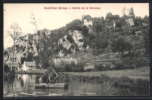 Cpa domfront orne bords de - bords,