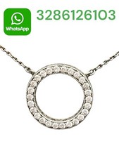 ? PANDORA Collana Cerchio  S925 ALE ARGENTO ORIGINALE