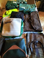 Alitalia Enorme Lotto Borse Giacca Pilota Steward Hostess Vintage Collezione 