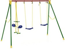 Altalena 4 Posti Da Giardino KIKO 4 Struttura In Ferro Rinforzato