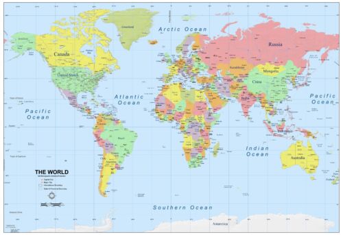 Mappa del mondo - mappa,