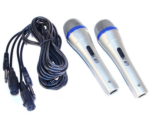 Microfono 3m xlr cavo - 2x,