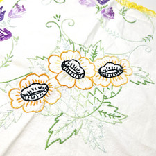 Embroidered Crochet Dresser