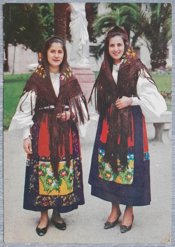 Cartolina tonara costumi - tonara,