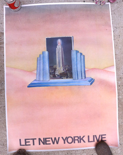 Scarce poster vintage 1980 - scarce,