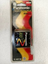 Pacco BATTERIA PANASONIC ricaricabile Ni-Cd 4,8V 800mah o tipo BEGHELLI (3,6 V)