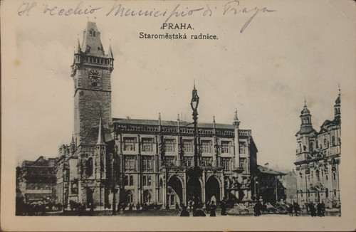 Lot prague postcards - lot,