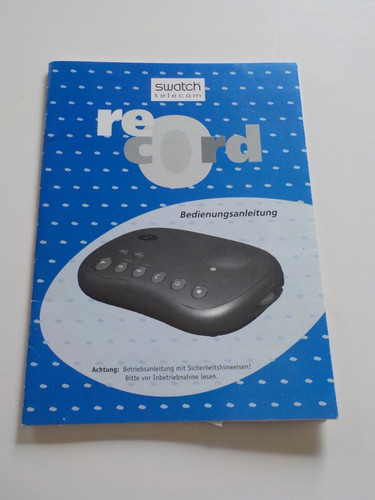 Manuale istruzioni swatch - manuale,