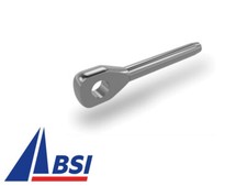 8 Terminali ad Occhio PRESSARE Fune 5mm INOX 316 Nautica Vela Arredo BSI DENMARK