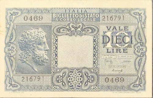 Banconota italia lire p32a - banconota, 10