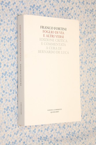Franco fortini foglio via e - fortini,