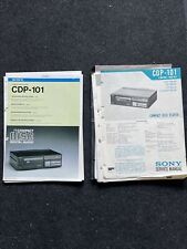 SONY CDP-101 OPERATING + Service + Supplement Manual Manuale per riparazioni