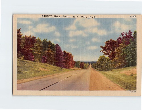 Cartolina saluti rifton new - cartolina,