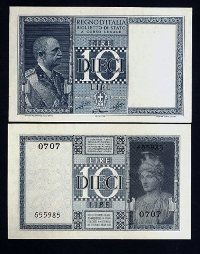 Lire 1944 xxii dittatura - 10,