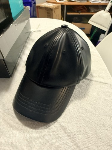 Cappello ecopelle nero acne - ecopelle,