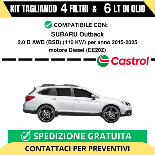 Tagliando per subaru outback - tagliando,