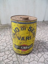 Bidone Pubblicitario Latta Olio di semi vari Fratelli CRISCI POTENZA BASILICATA