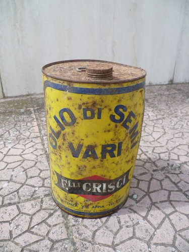 Bidone pubblicitario latta - bidone,