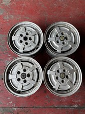 Set cerchi in lega d'epoca FPS 6Jx14 5x108 Lancia Gamma 1976-1984 usati (47039)