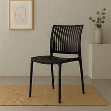 Sedia Polipropilene Impilabile STRISCIA Cucina Bar Giardino Interno Esterno