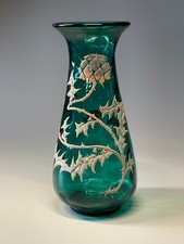 Vaso in vetro Emile Galle "Chardons et Croix de Lorraine". 1890 circa.