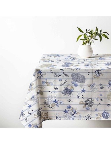 Tovaglia cotone sissi mare - cotone,