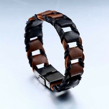 Bracciale uomo donna pelle in