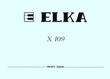 ELKA X-109 Service Manual Schematic Diagram Schaltplan Schema elettrico X19T PDF