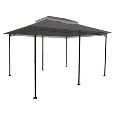 Tetto di ricambio per gazebo 4x3 antracite - impermeabile - tetto gazebo tetto 3x4 PVC