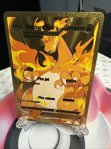 Charizard vmax gold foil fan - charizard,