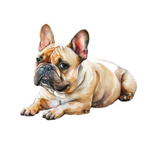 4 adesivi auto sticker bulldog