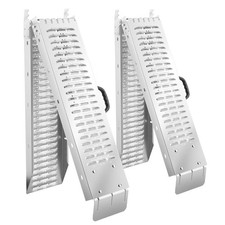 Coppia Rampe Di Carico Pieghevoli Con Maniglie Antiscivolo Carico Massimo 400 Kg