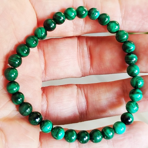 Bracciale malachite naturale - bracciale,
