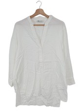 ZARA Camicia blusa Donna Camicetta a blusa Taglia IT 42 bianco stile casual