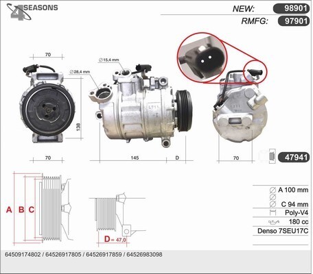 Compressore aria condizionata
