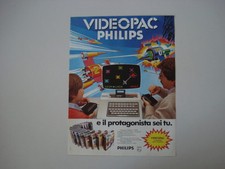 advertising Pubblicità 1983 VIDEOPAC PHILIPS G 7000