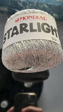 Gomitolo laminato argento e colorato Mondial Starlight viscosa uncinetto ferri