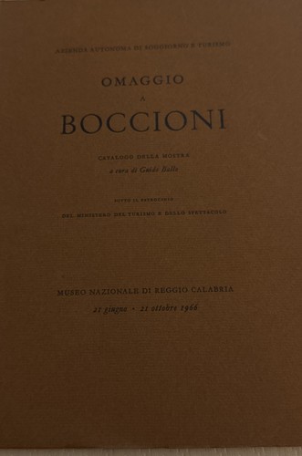 Omaggio boccioni catalogo - boccioni,