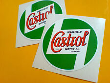 Adesivi CASTROL Wakefield Classic Vintage Retrò Auto Moto Decalcomanie 75mm