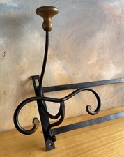 Attaccapanni  vintage A Due Posti in ferro Battuto