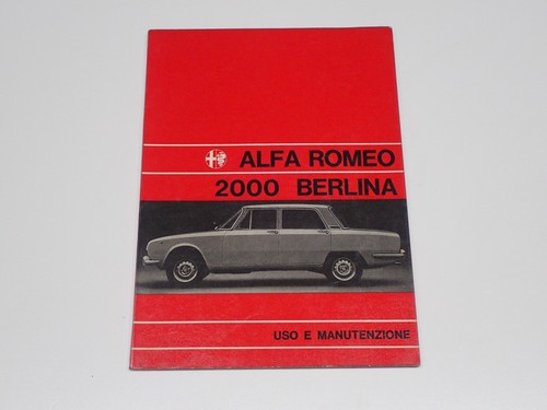 Alfa romeo 2000 berlina - alfa,