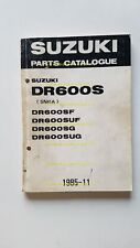 Suzuki DR 600 SF-SUF-SG-SUG 1985-86 catalogo ricambi originale