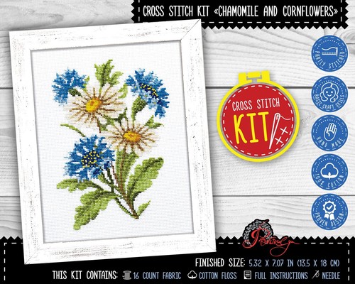 Kit punto croce camomilla - , e