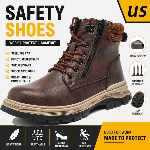 Scarpe slip punta acciaio - slip, on