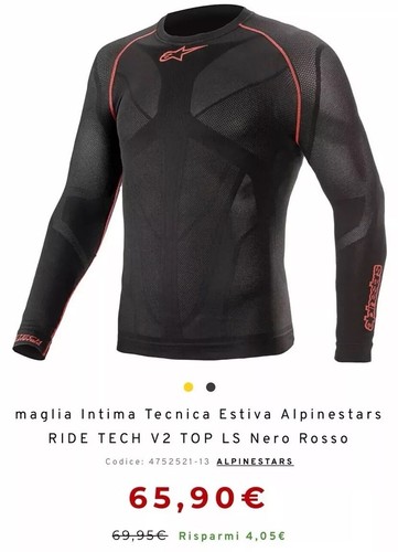 Sotto tuta alpinestars maglia - tuta,