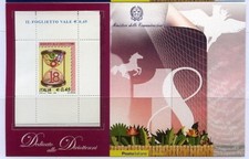 2006 Italia Repubblica Foglietti Diciottenni Rosa e Azzurro