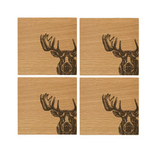 Sottobicchieri in rovere