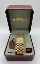 Orologio da donna Mathey-Tissot MT9265C tono oro nuovo con scatola vintage, movimento Giappone.