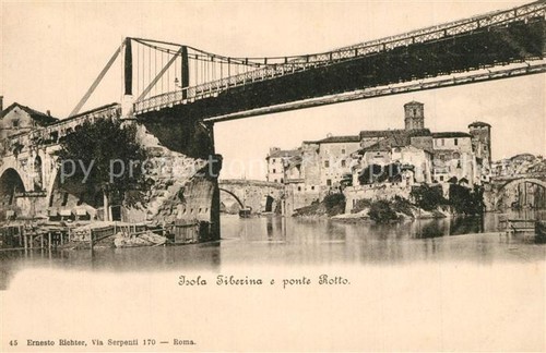 Isola tiberina ponte rotto - isola,